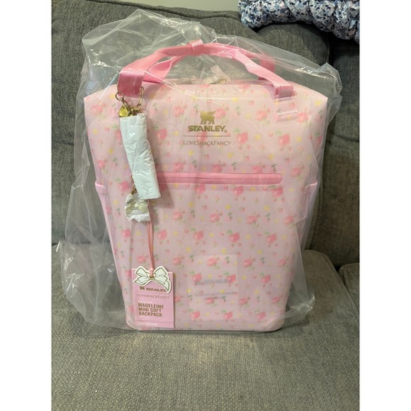Stanley Handbags - Stanley LoveShackFancy Madeleine Mini Soft Backpack Pink Floral